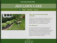 Tablet Screenshot of jnlawncare.net